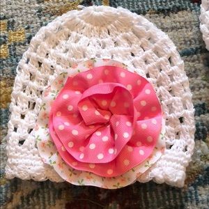 Boutique baby caps 0-3 months